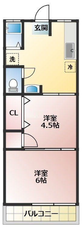 習志野コーポの間取り