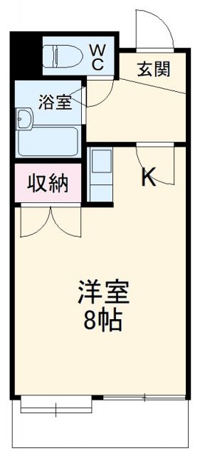 豊橋市新栄町のマンションの間取り