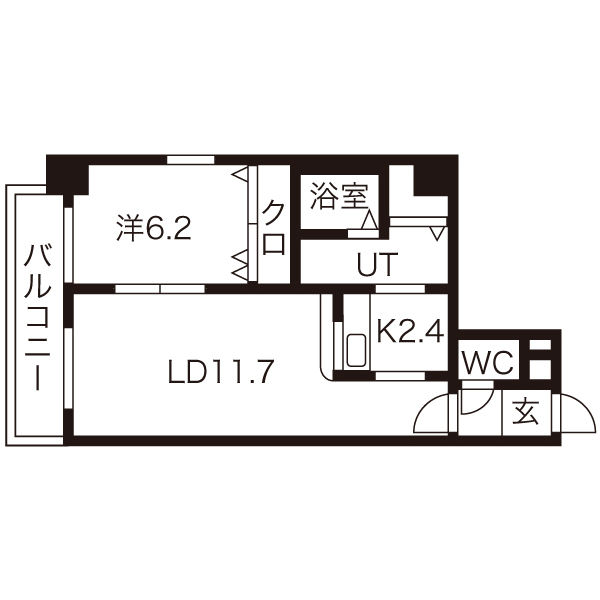 【サンコート南4条の間取り】