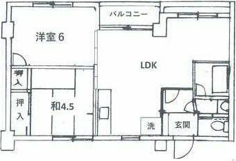 東海鵠沼マンションの間取り