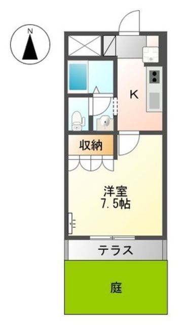 和歌山市弘西のアパートの間取り