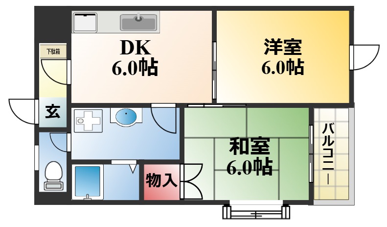 モアール永田の間取り