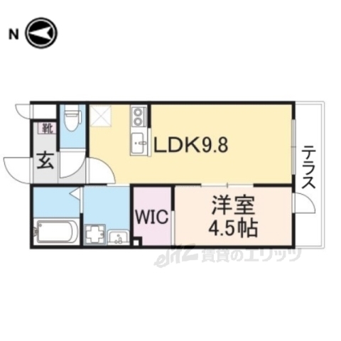 綾部市井倉町のアパートの間取り