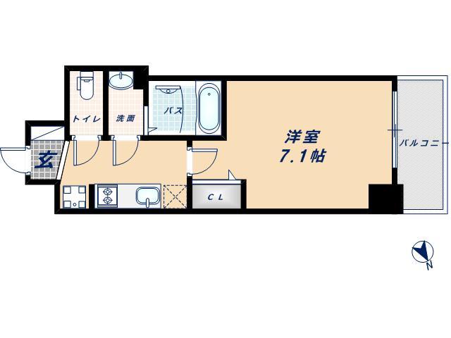 プレサンスＯＳＡＫＡＤＯＭＥＣＩＴＹクロスティの間取り