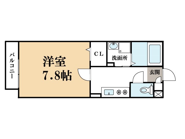 カーサカロの間取り