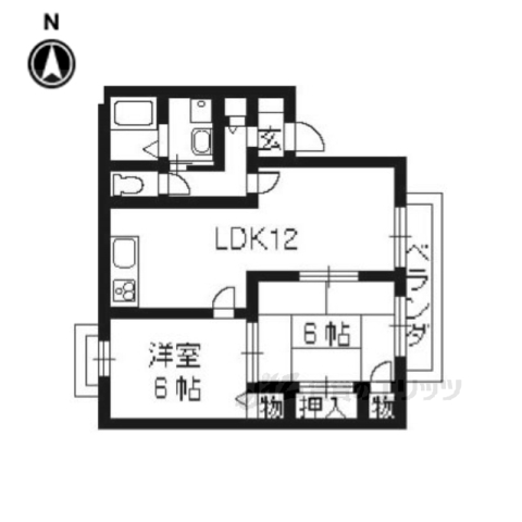 セジュール南京都の間取り