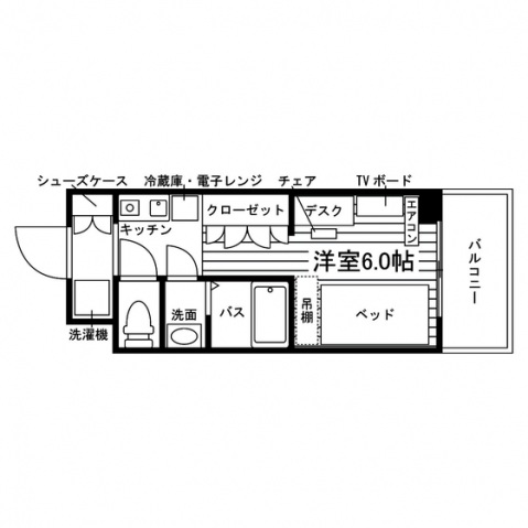 学生会館 NCRe京都深草[食事付き]の間取り