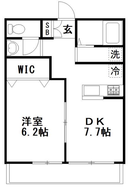 八千代市大和田のアパートの間取り