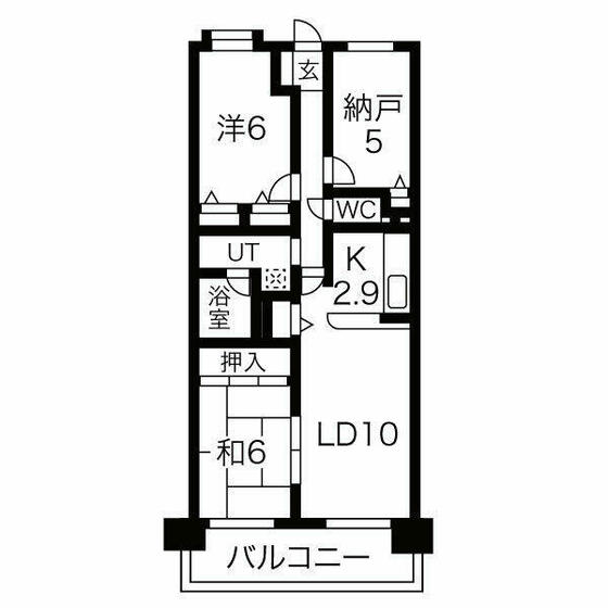 堺市堺区山本町のマンションの間取り