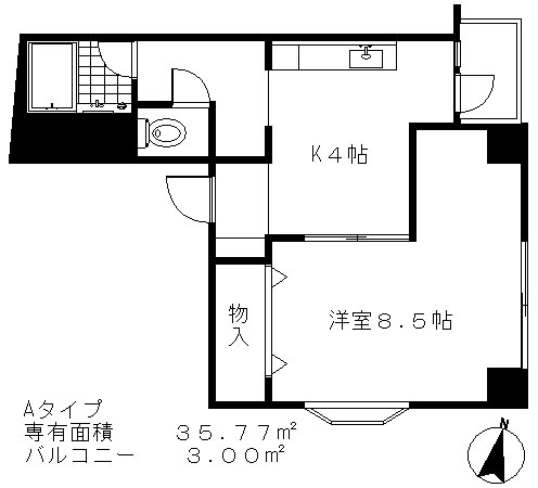 学園桜アベニュー１号館ビルの間取り