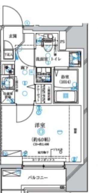 ディアレイシャス川崎の間取り