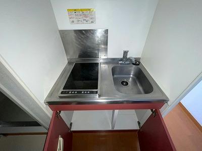 キッチン　シングルレバー設置