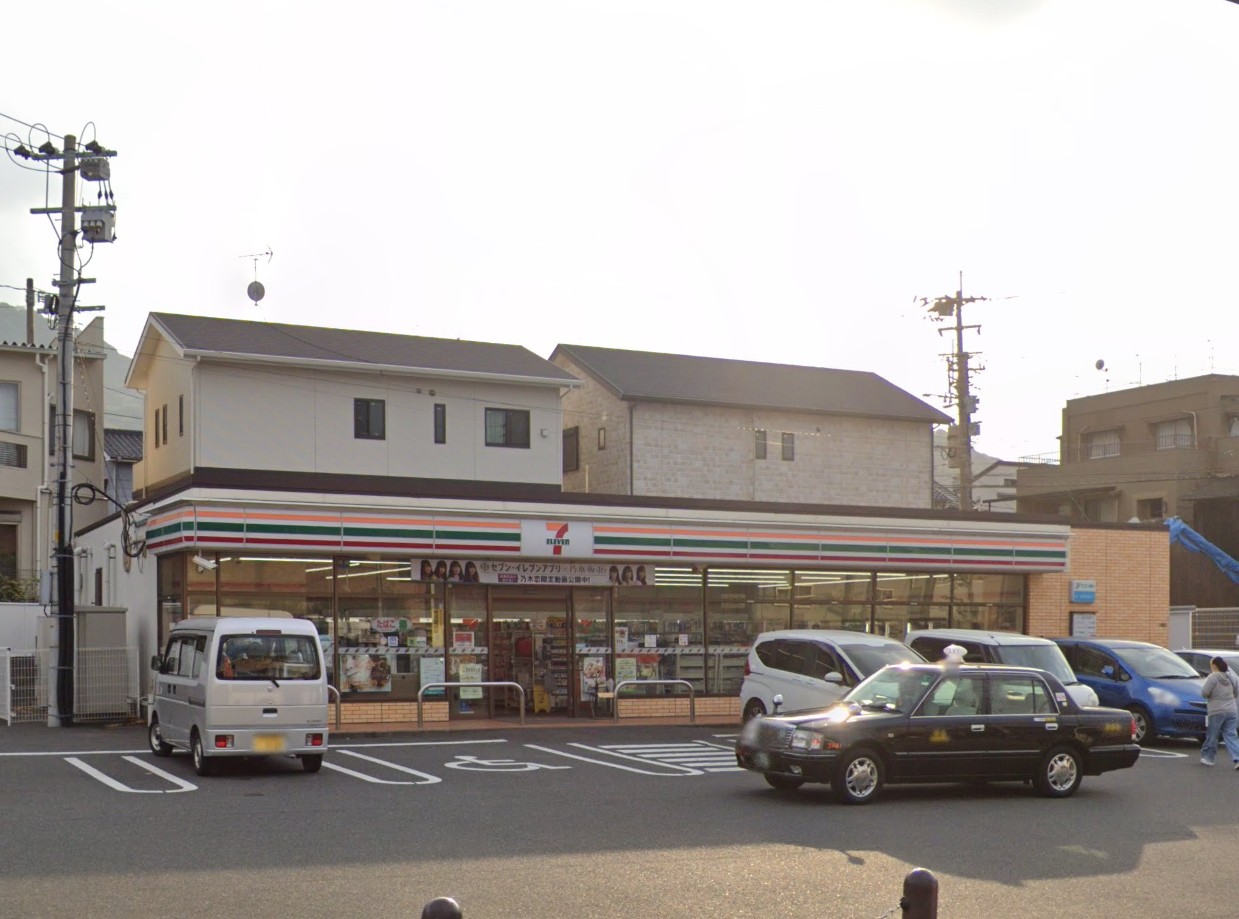 コンビニ　セブンイレブン八幡祇園3丁目店（コンビニ）まで414m