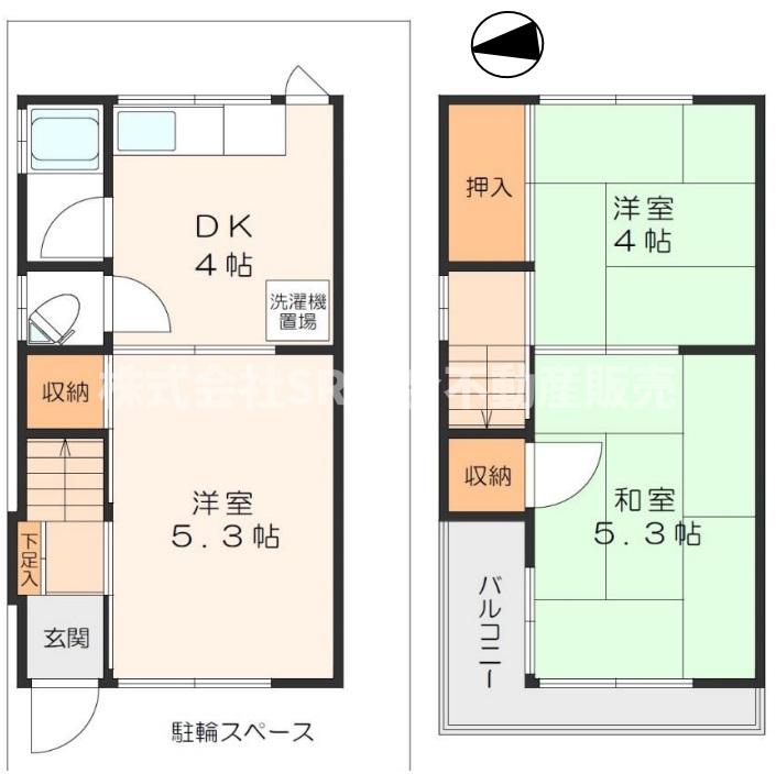 横小路町1丁目貸家の間取り写真