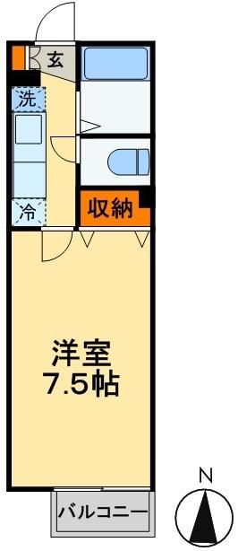 ベルデュールIIの間取り写真