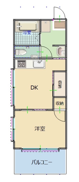 エステート篭原の間取り