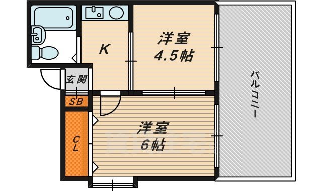 シャルム有利の間取り