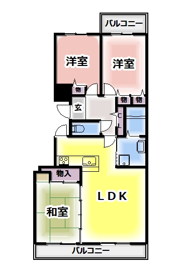 リベラス２１の間取り