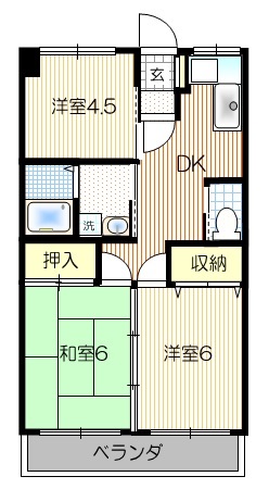 川口市大字安行領家のマンションの間取り