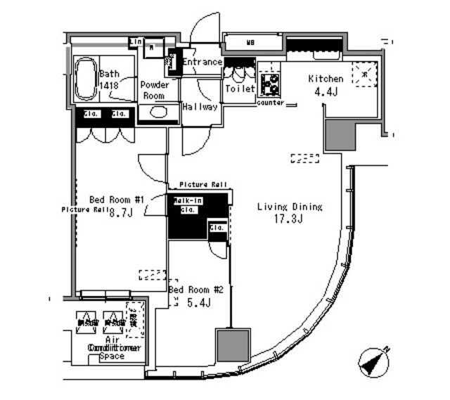 MY　TOWER　RESIDENCEの間取り