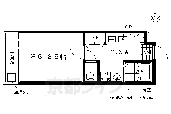 Ｅａｓｔ　Ｆｉｅｌｄの間取り