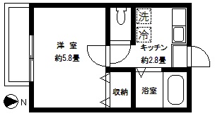 グリーンヒル弐番館の間取り