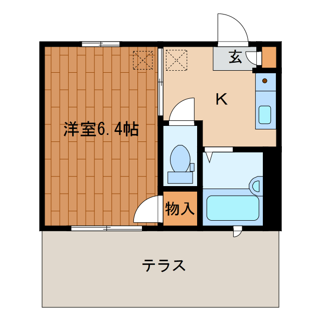 静岡県浜松市中央区蜆塚４（アパート）の賃貸物件の間取り