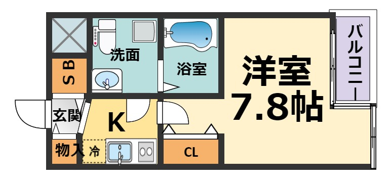 セレニテ甲子園Iの間取り