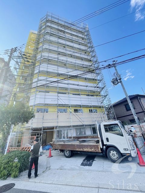 大阪市住吉区清水丘のマンションの建物外観