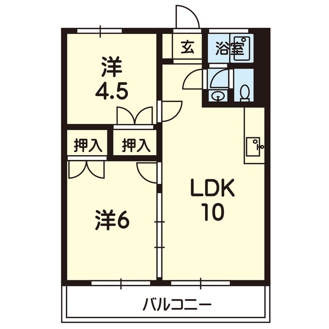 コーポ鶴IIの間取り