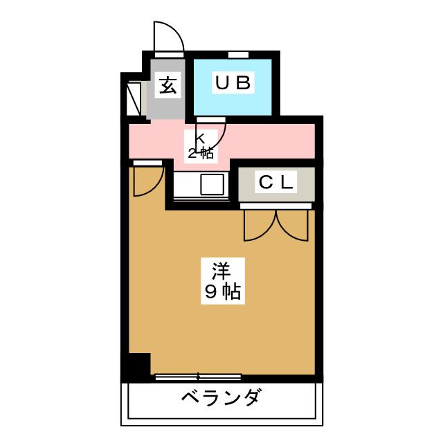 シャンポール東栄の間取り