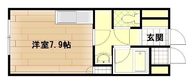 旭川市五条通のマンションの間取り