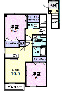 ファンシ－ハイムＮＡＮＡの間取り