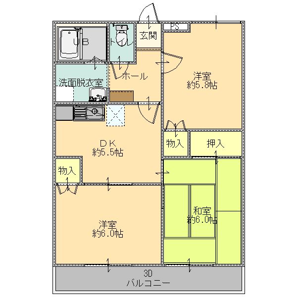 グランハイムＧｅｏの間取り