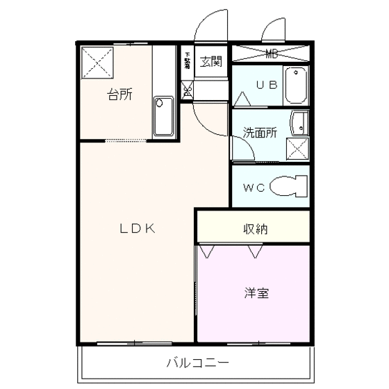 コンフォートコスギの間取り