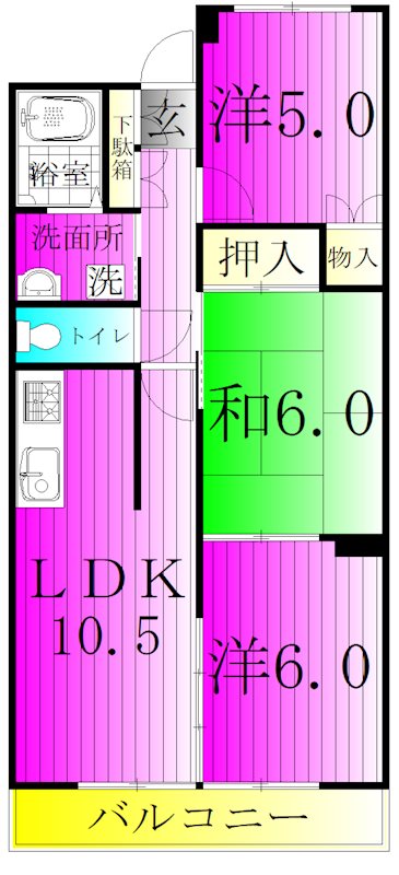 イーストコートSKの間取り