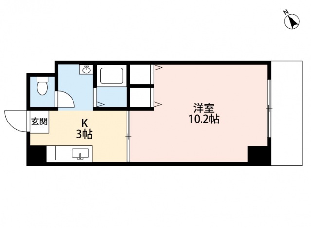 広島市安佐南区長束のマンションの間取り