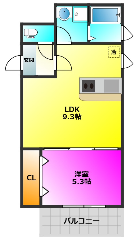 Clartvilla博多南の間取り