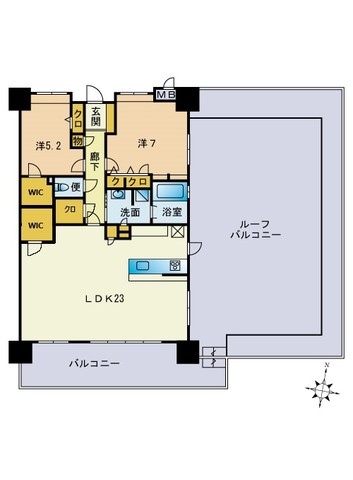 アーバンパレス別府パークビューの間取り