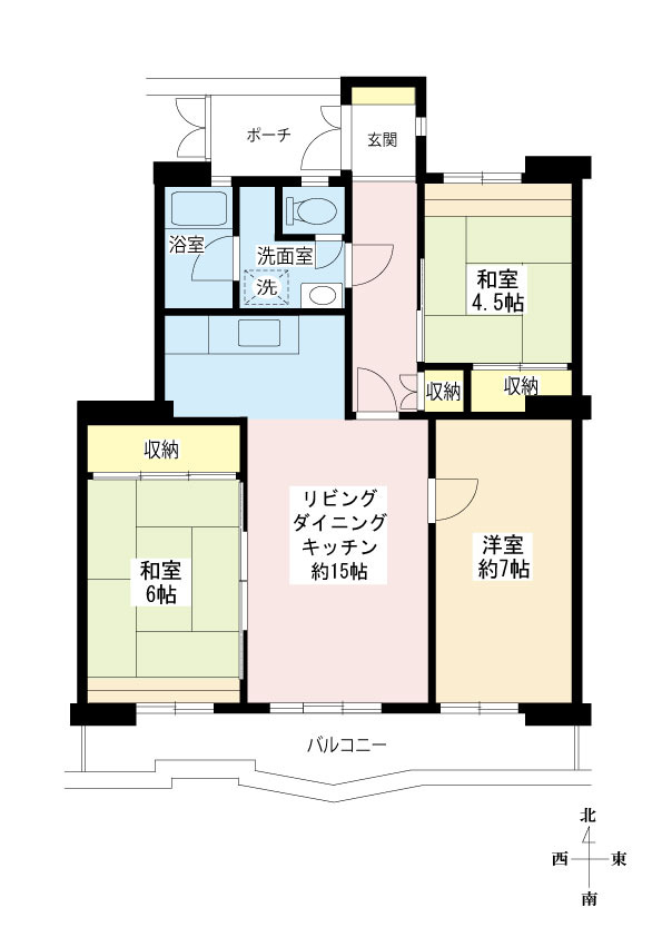 【美浜東エステート-1103の間取り】