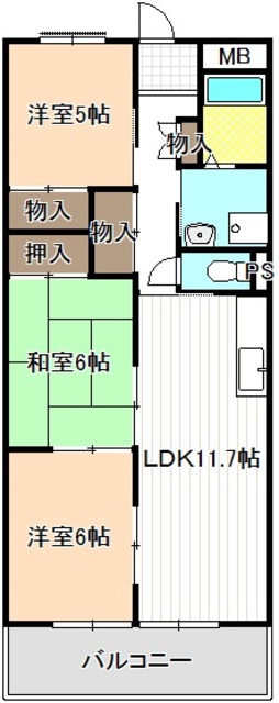 【ライフステージ川間の間取り】