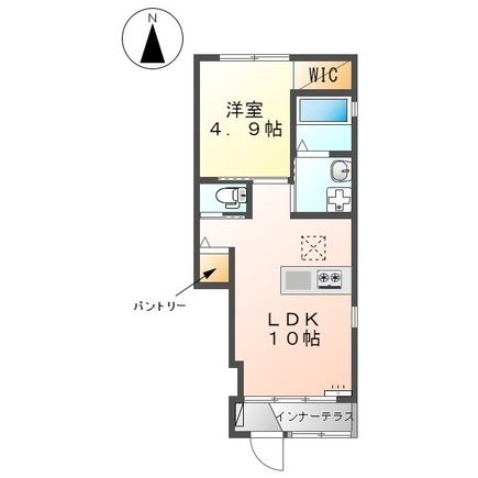 弥富市前ケ須町のアパートの間取り