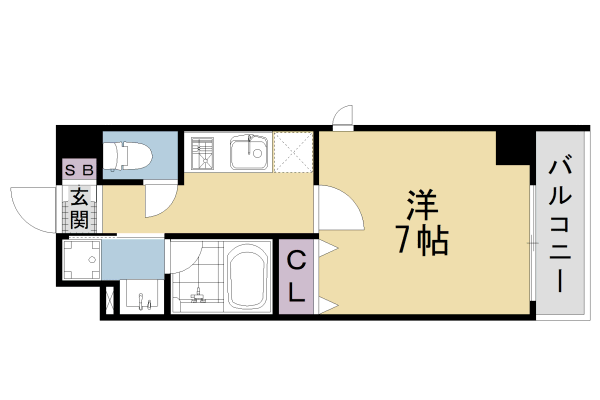 アスヴェル京都東寺前IIの間取り