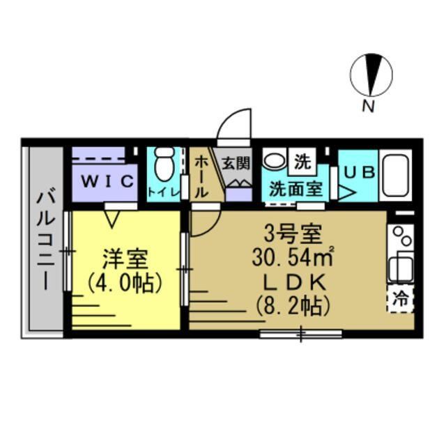 柏市若柴のアパートの間取り