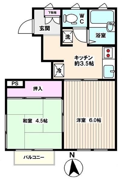 ハイツ是永の間取り