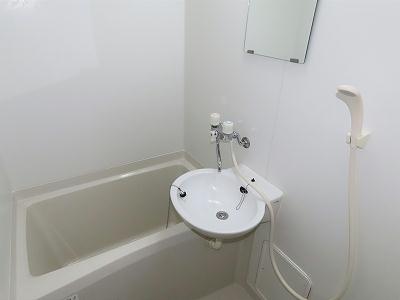 バス・シャワールーム　洗面台とユニット式のお風呂です