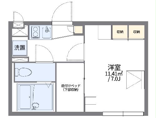 レオパレスノースヒルの間取り