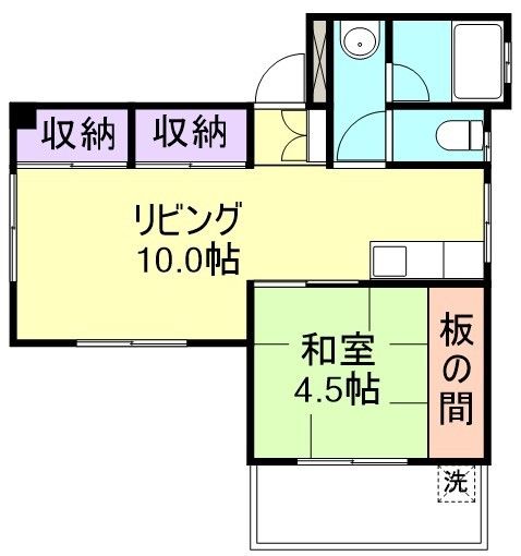 和歌山市鳴神のマンションの間取り