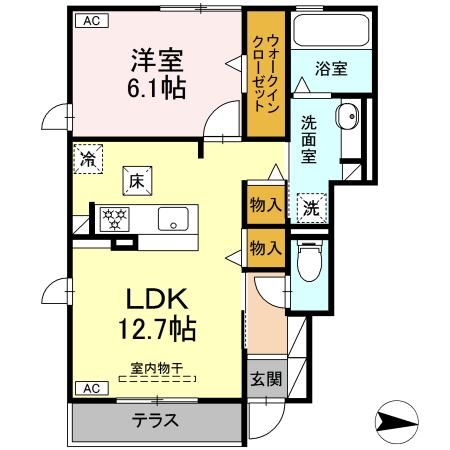 グラシアカーサの間取り