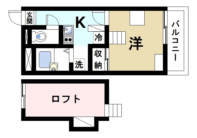 相楽郡精華町光台のマンションの間取り